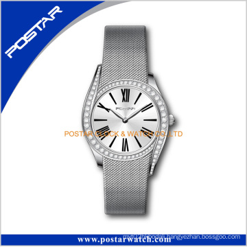 316L Stainless Steel Mesh Band Diamond Wrist Watch